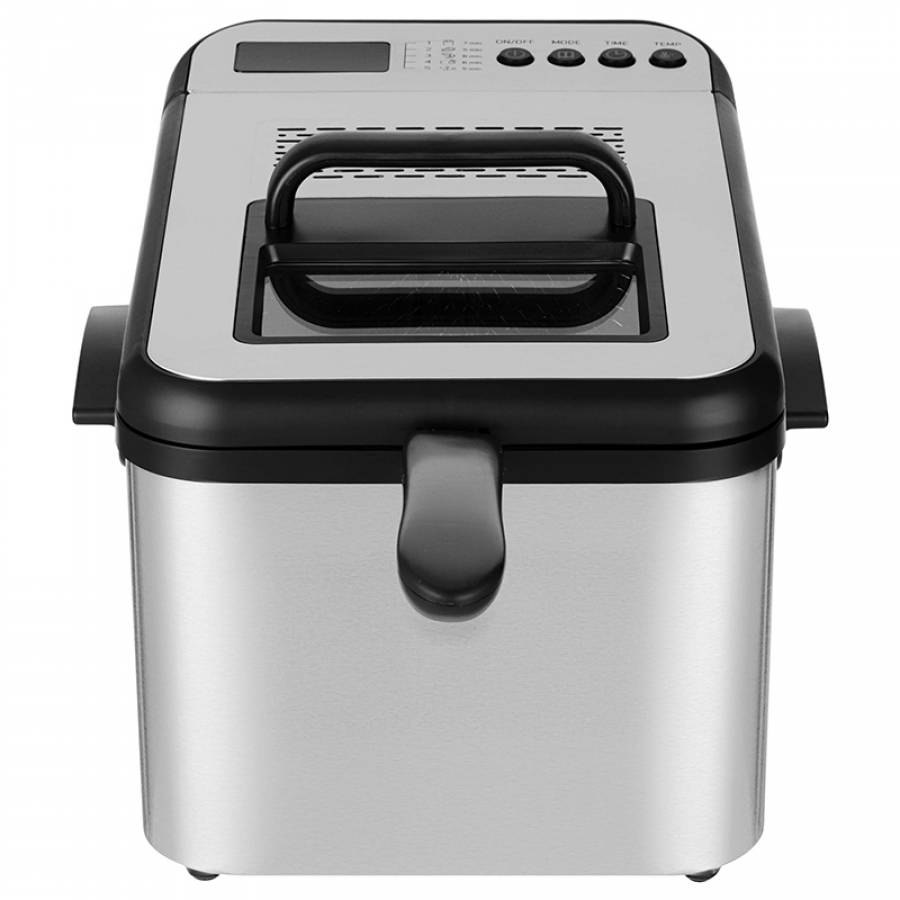 Friteuza Oțel Inoxidabil Control Temperatură, Capacitate 3,2L, Putere 2200W
