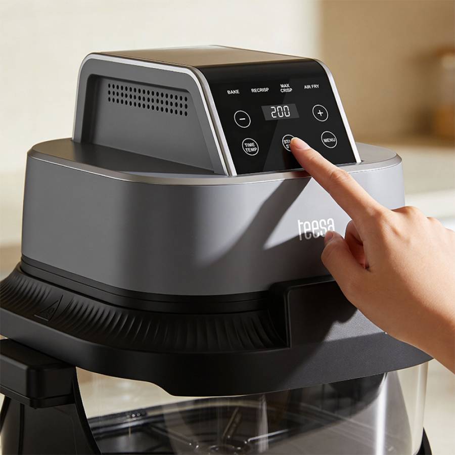 Friteuza Aer Airfryer 4l+1.5l 1500w Sticla Teesa