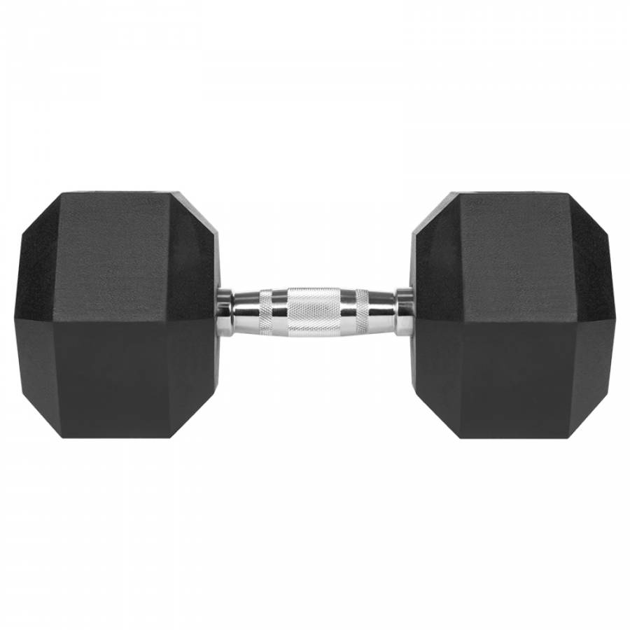 Gantere Fonta Cauciuc 25kg Rebel Active - Hex Dumbbell