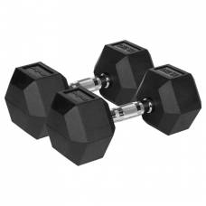 Set Gantere Hex Fonta 2x12.5kg Rebel Acțiune Musculară
