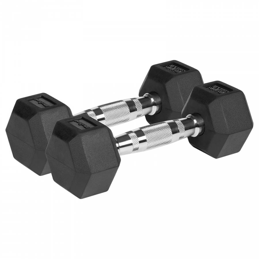 Set Gantere Hex Fonta Cauciuc 2x3kg Active Rebel