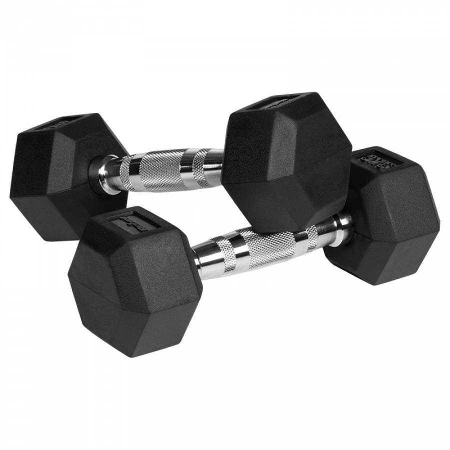 Set Gantere Hex Fonta Cauciuc 2x3kg Active Rebel