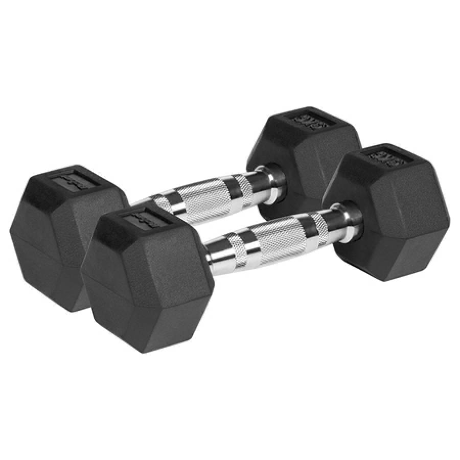 Set Gantere Hex Fonta Cauciuc 2x3kg Active Rebel