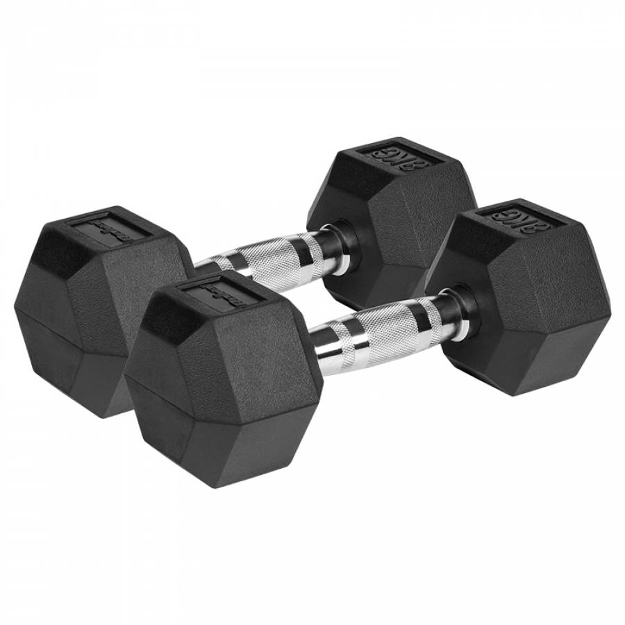 Set Gantere Hex Fonta 2x8kg Anti-Fisurați Rebel Activ