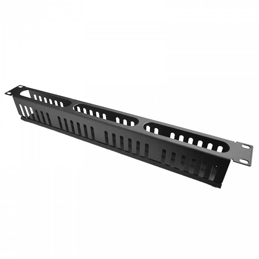 Ghidaj Orizontal Patchcord Cu Capac 1u Emtex