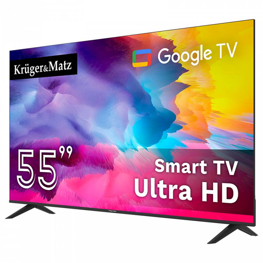 Televizor Smart Google 5.0 55inch 141cm UltraHD 4k Kruger&matz.