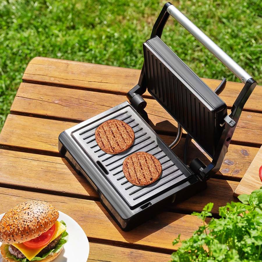 Gratar Electric Sencor otel inoxidabil, 1000 W, Negru