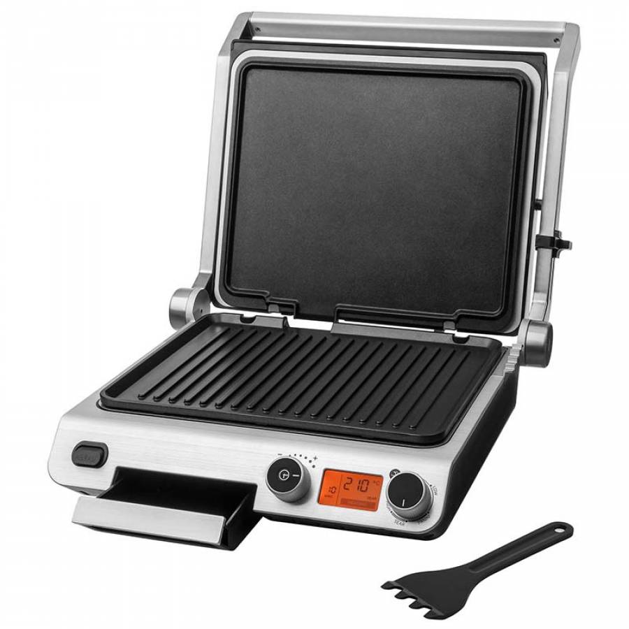 Gratar Electric Sencor 2000 W, Senzor automat gatit, Anti-alunecare, Negru