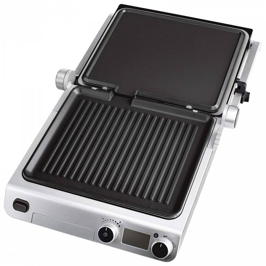 Gratar Electric Sencor 2000 W, Senzor automat gatit, Anti-alunecare, Negru
