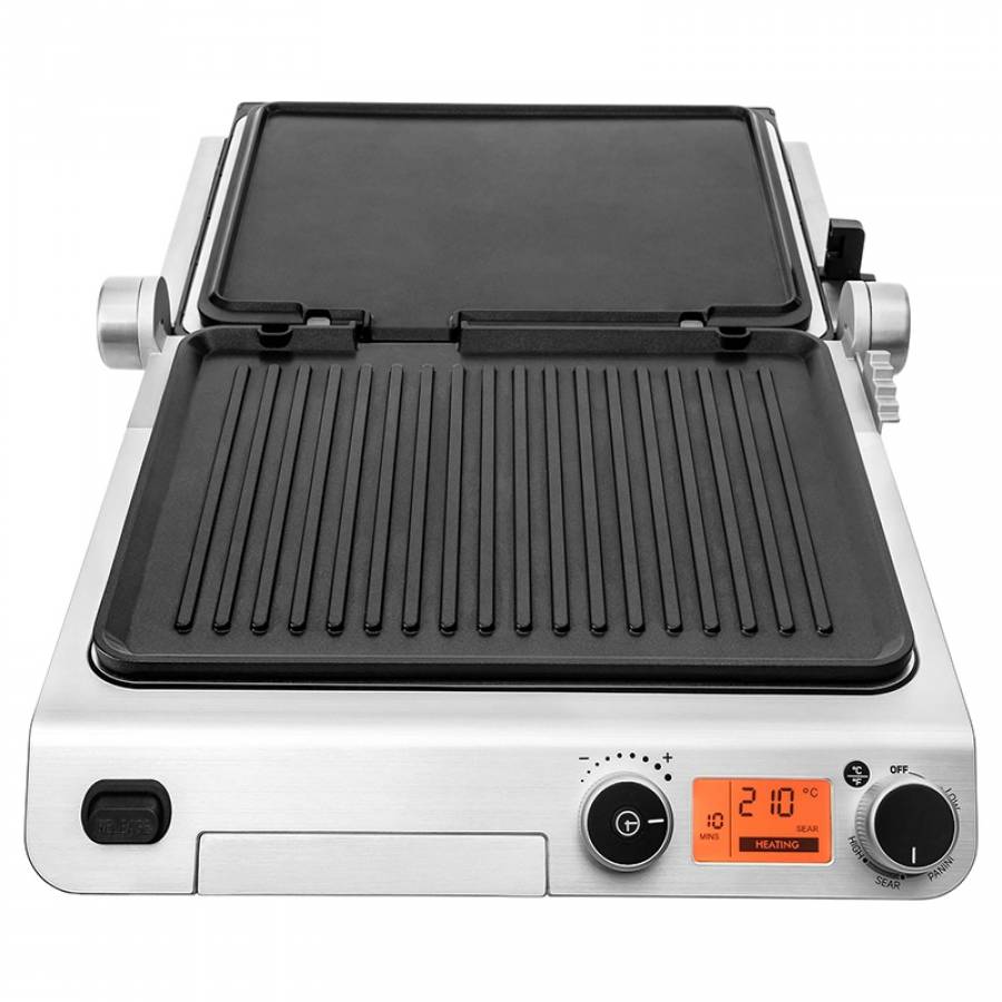 Gratar Electric Sencor 2000 W, Senzor automat gatit, Anti-alunecare, Negru