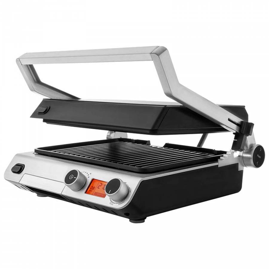Gratar Electric Sencor 2000 W, Senzor automat gatit, Anti-alunecare, Negru