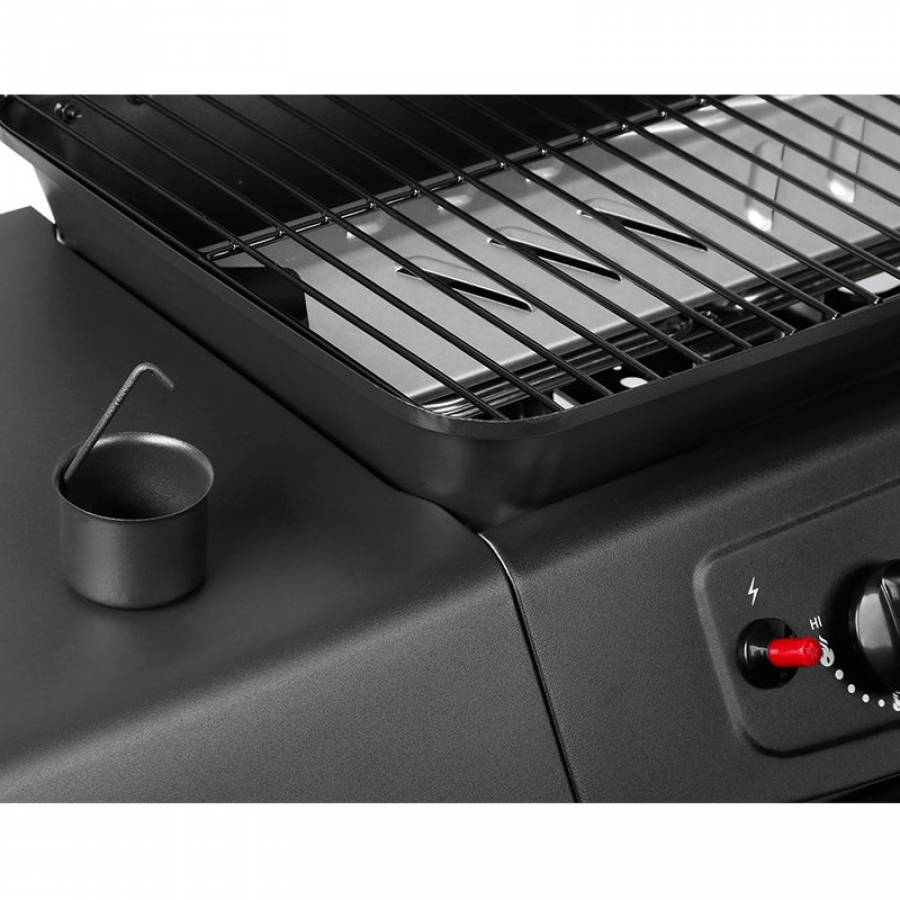 Grill cu 2 arzatoare pe gaz, putere 5kW, negru