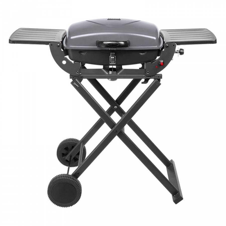 Grill Gaz Portabil Pliabil cu Putere 3,6kW, Inaltime Reglabila, Negru