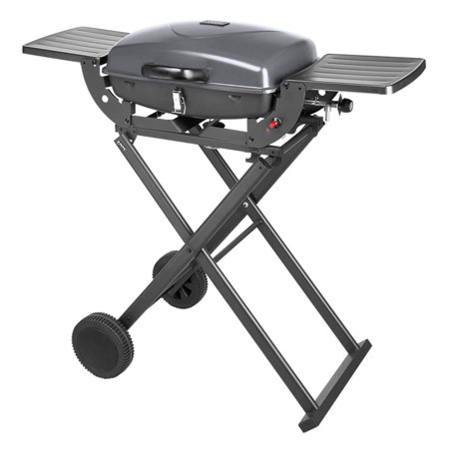Grill Gaz Portabil Pliabil cu Putere 3,6kW, Inaltime Reglabila, Negru