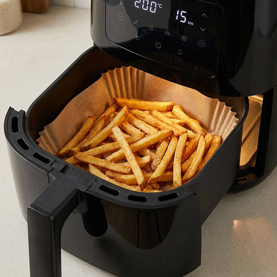 Hartie Pentru Air Fryer Patrat 16cm 100buc Adler