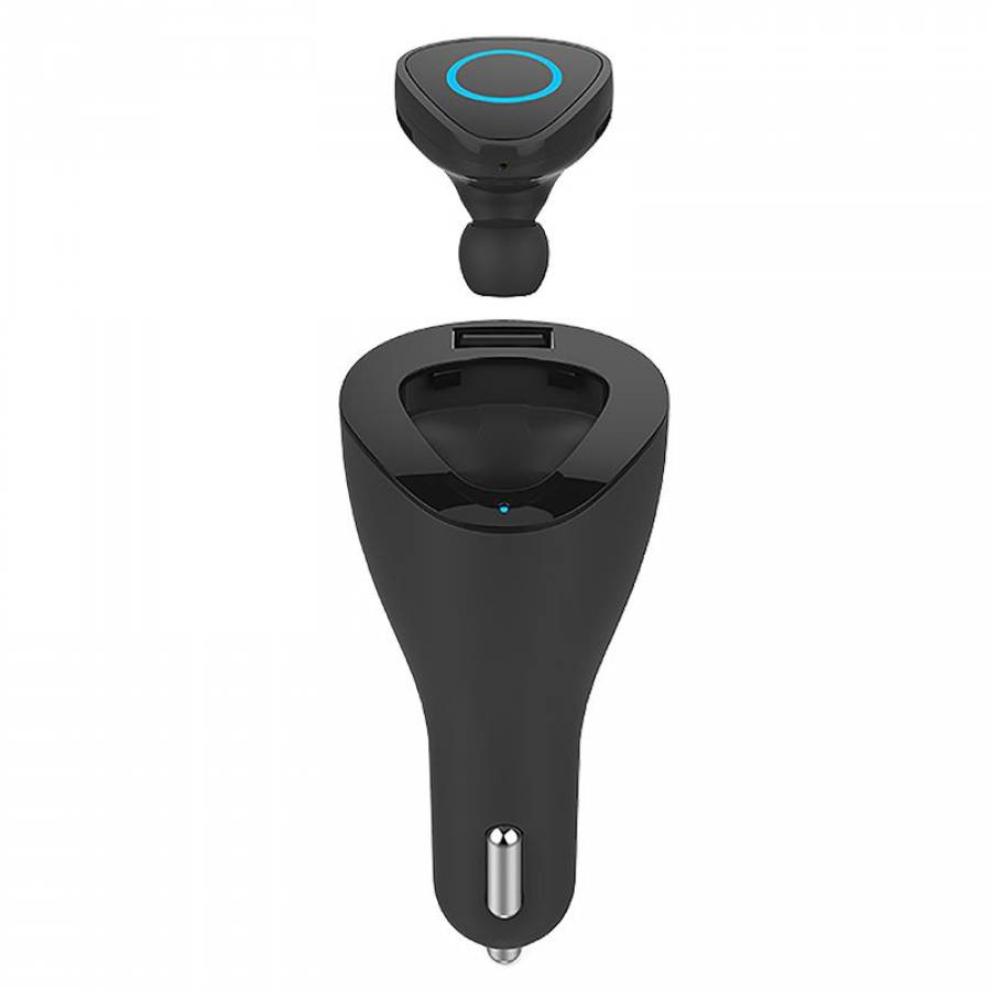 Casca Bluetooth 4.1 neagra, cu anulare zgomot.