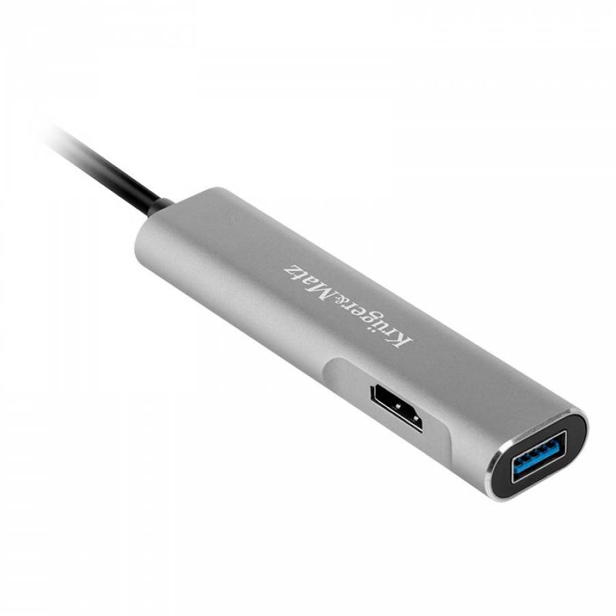 Hub USB Tip C, 5 Porturi, HDMI, USB 3.0, Carduri SD, Micro SD, Argintiu