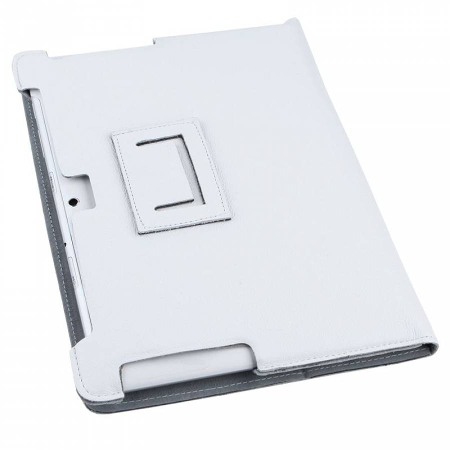 Husa Albă Piele Ecologică pentru Samsung Galaxy Tab