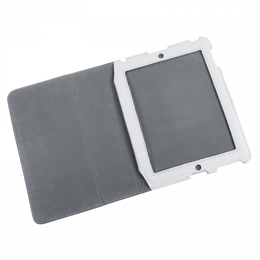 Husa Alba Piele Naturala Apple iPAD3