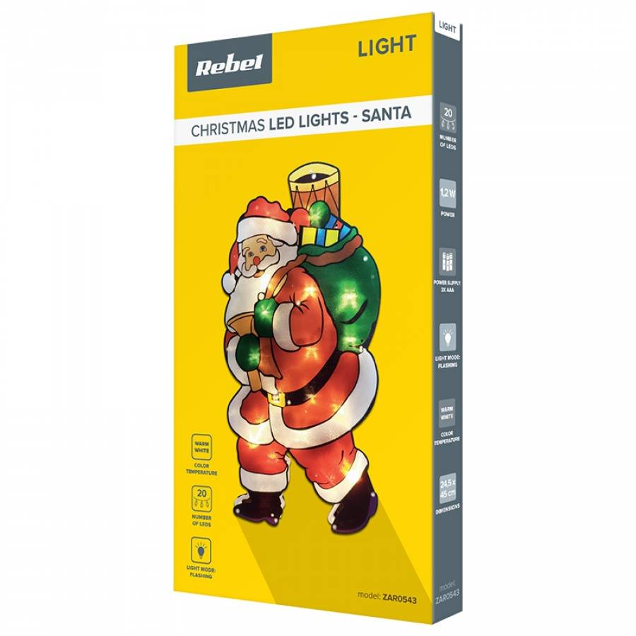 Iluminat festiv alb, intermitent, pentru Craciun.