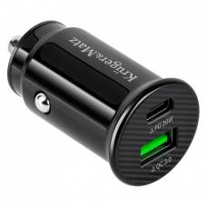Dual Port Auto Charger USB Tip-C 20W Qualcomm Rapid Charge