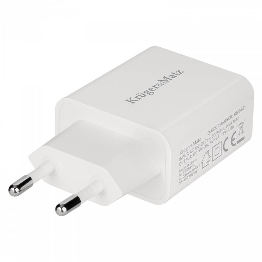 Încărcător Rețea Quick Charge 3.0 18W USB Kruger&