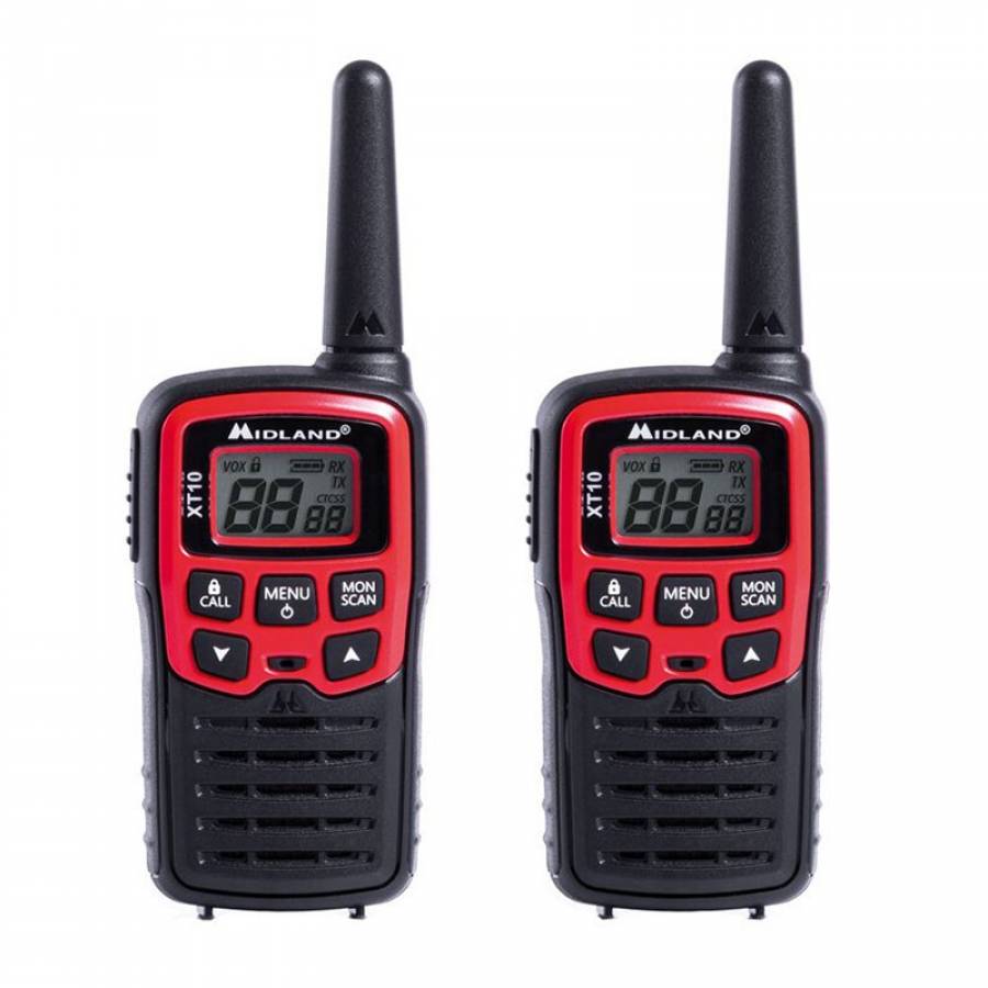 Kit 2 Radio Pmr Walkie Talkie, VOX, 16 canale, incluse cleme
