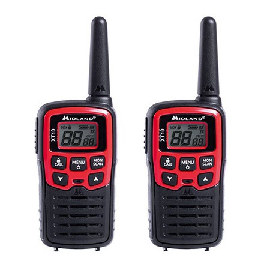 Kit 2 Radio Pmr Walkie Talkie, VOX, 16 canale, incluse cleme