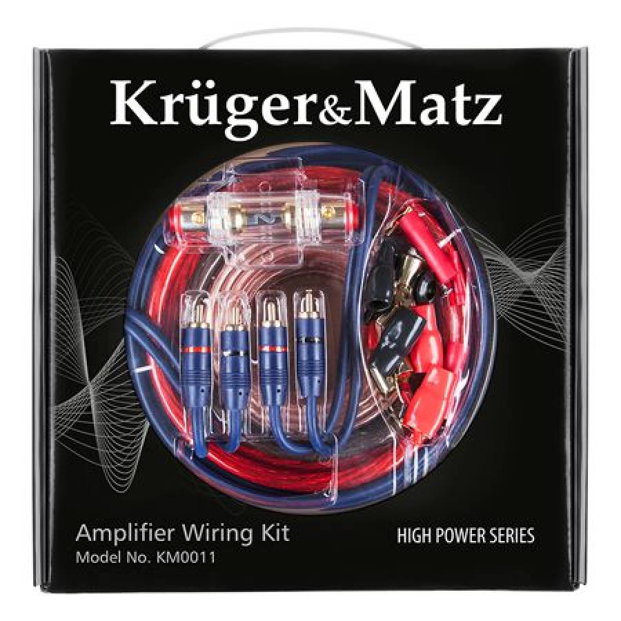 Kit Montaj Auto Cabluri Kruger&Matz 4 AWG RCA 60A