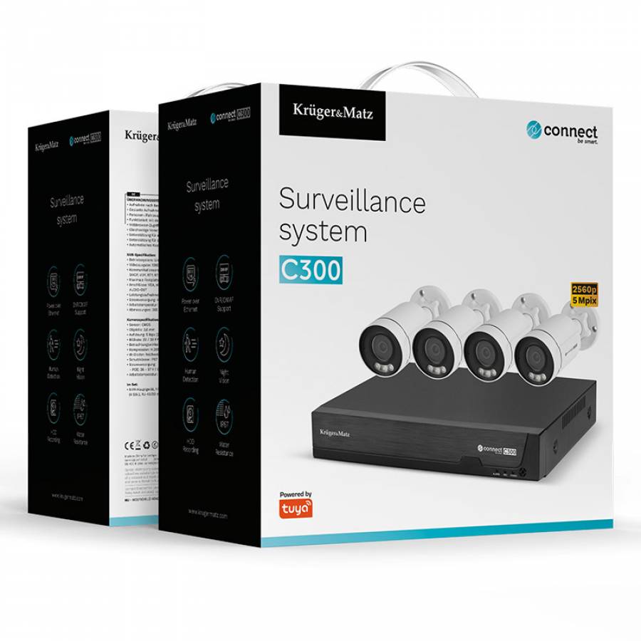 Kit Supraveghere Wifi Connect Tuya Kruger&matz 5MPx H.265