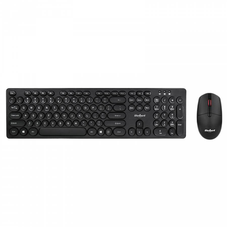 Kit Wireless Tastatura Si Mouse Ws400 Rebel Wireless