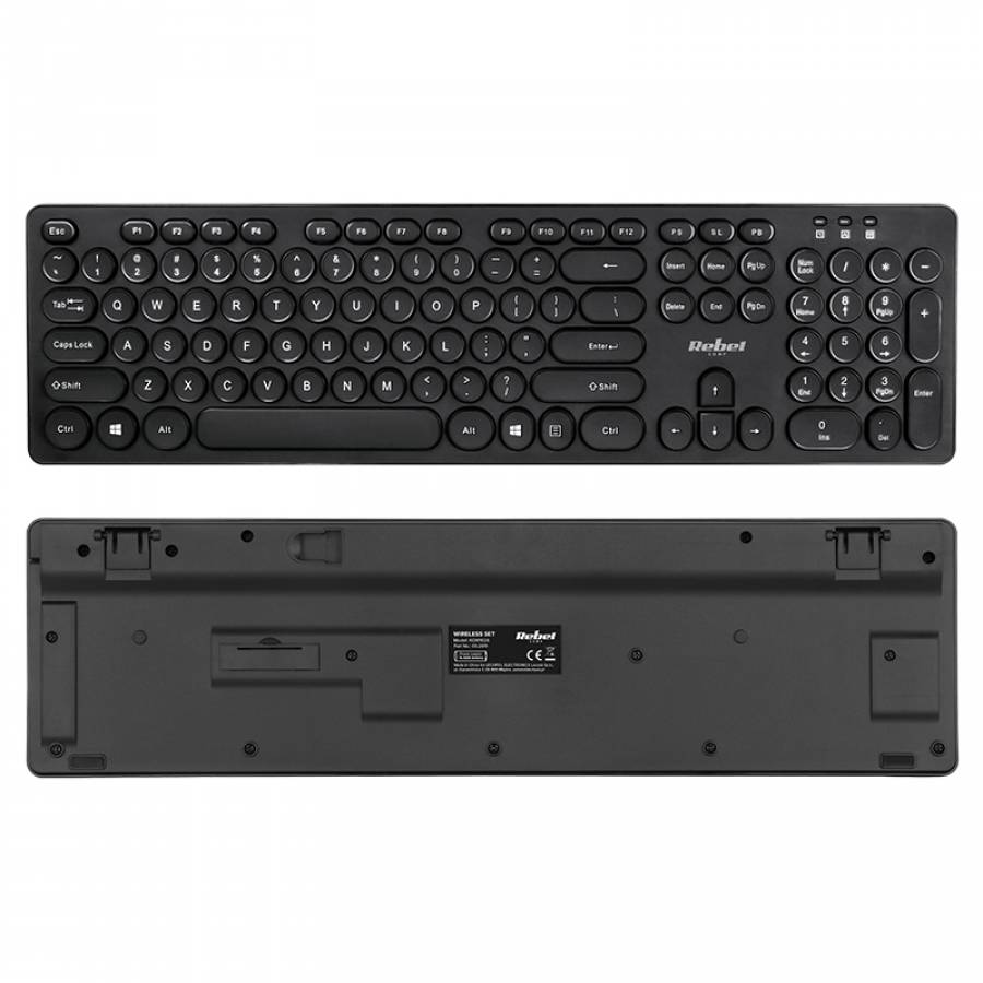 Kit Wireless Tastatura Si Mouse Ws400 Rebel Wireless