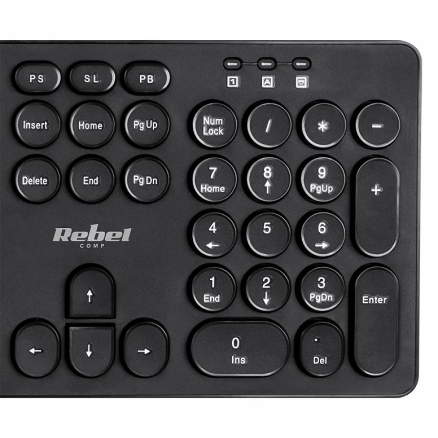 Kit Wireless Tastatura Si Mouse Ws400 Rebel Wireless