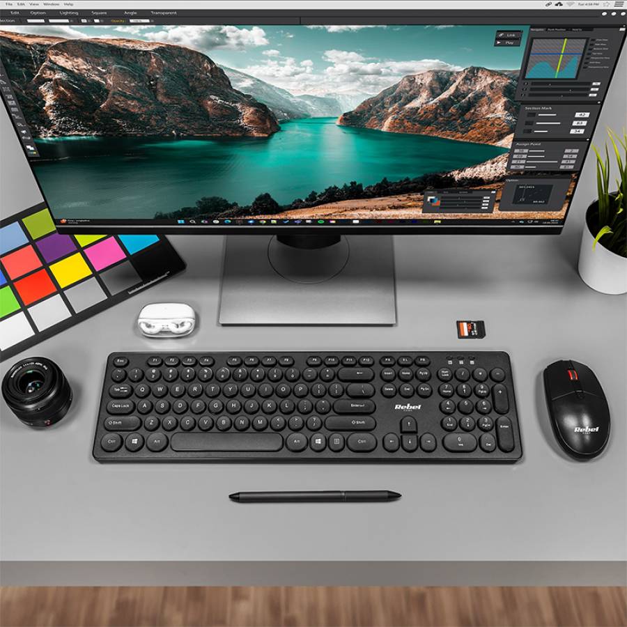 Kit Wireless Tastatura Si Mouse Ws400 Rebel Wireless