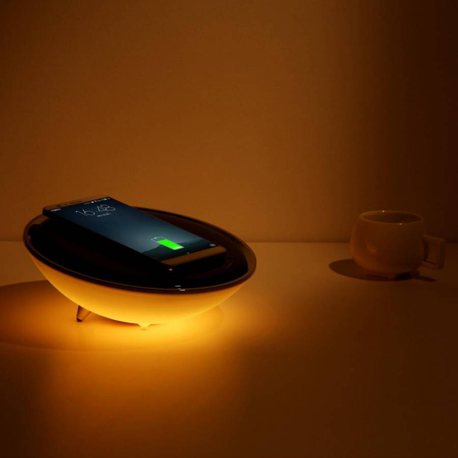 Lampa Led multifunctionala, 10w, cu încărcare wireless Qi
