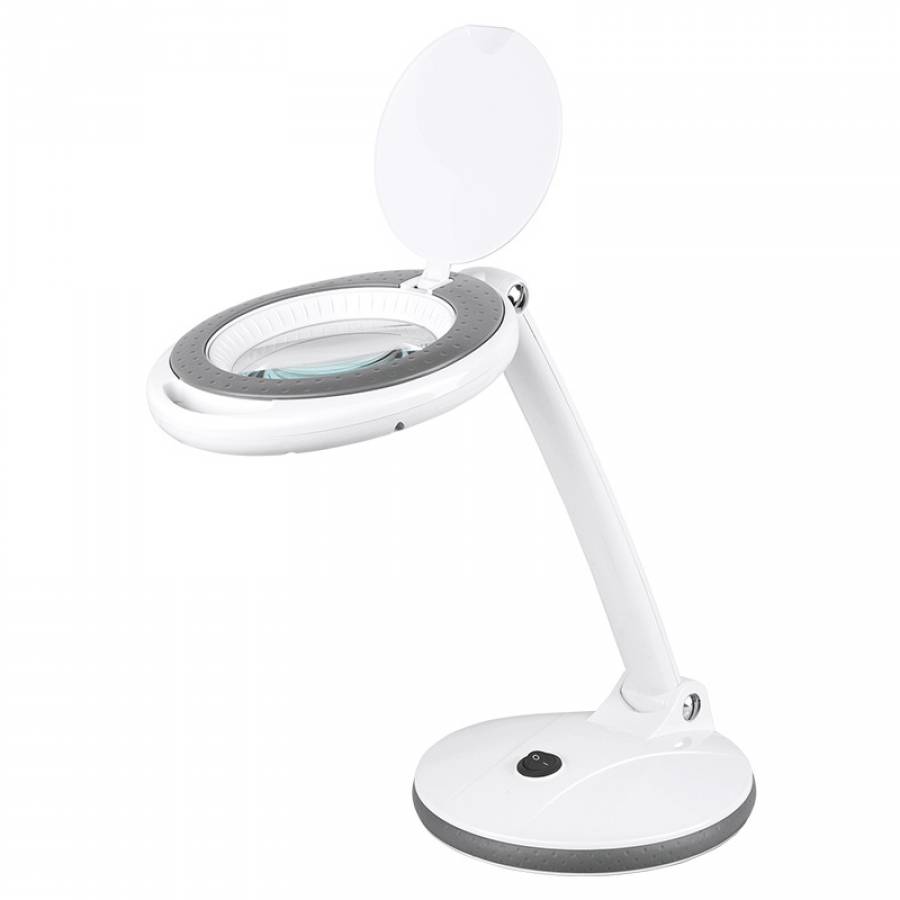 Lampa LED 5 Dioptrii 6W Alb-Gri Reglabila Luminoasa