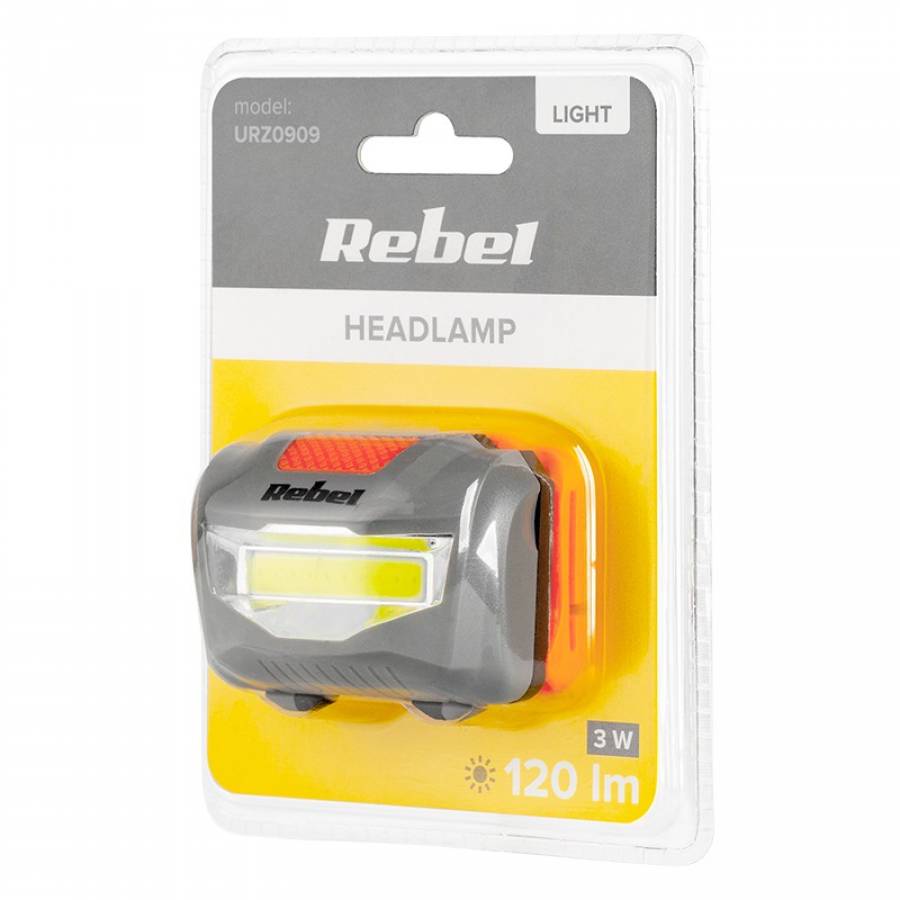 Lanterna LED Frunte 3W Cu Lampă Cob