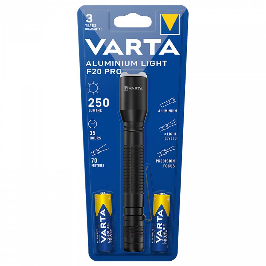 Lampa Led F20 de la Varta, perfecta pentru exterior.