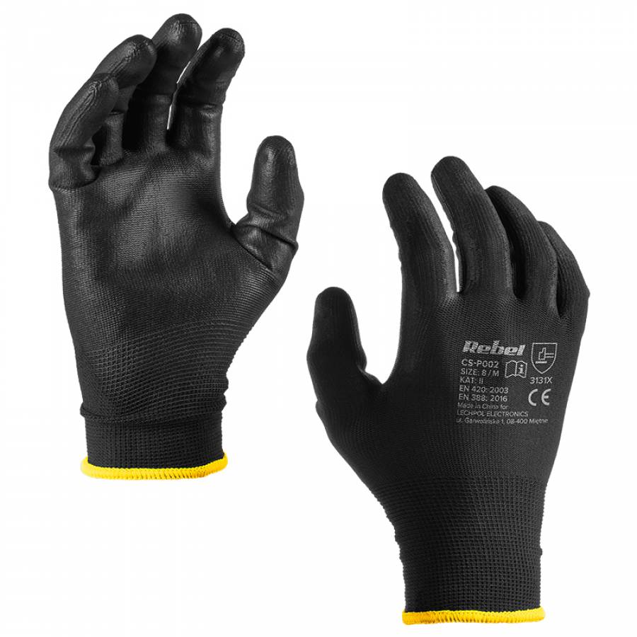 Manusa Lucru Poliuretan Marime 8 / M Set 12 Buc Rebel