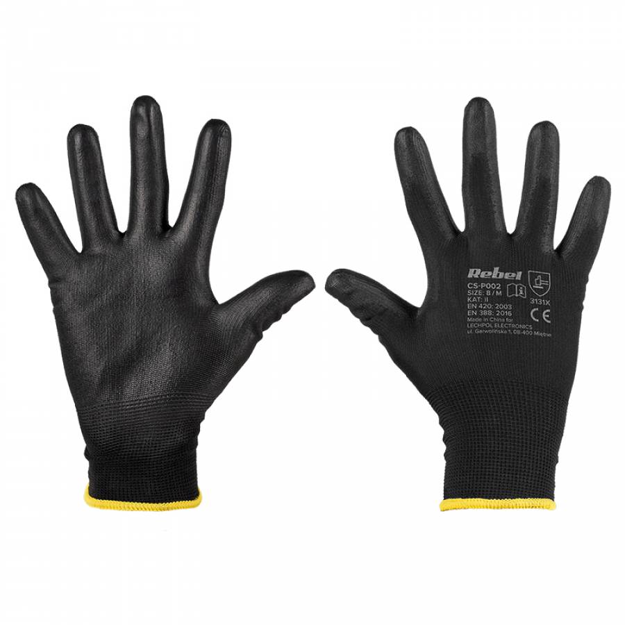 Manusa Lucru Poliuretan Marime 8 / M Set 12 Buc Rebel