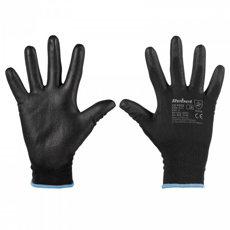 Manusi Poliuretan in Marime 9, Set 12 Buc Rebel