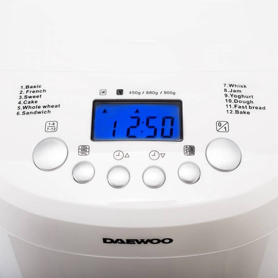 Masina de Paine Daewoo, Putere 600 W, Program Desert, Afisaj LCD