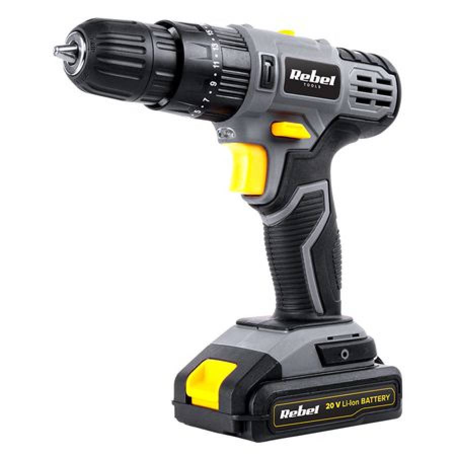 Masina De Gaurit Sau Insurubat cu Acumulator Rebel, Set Accesorii