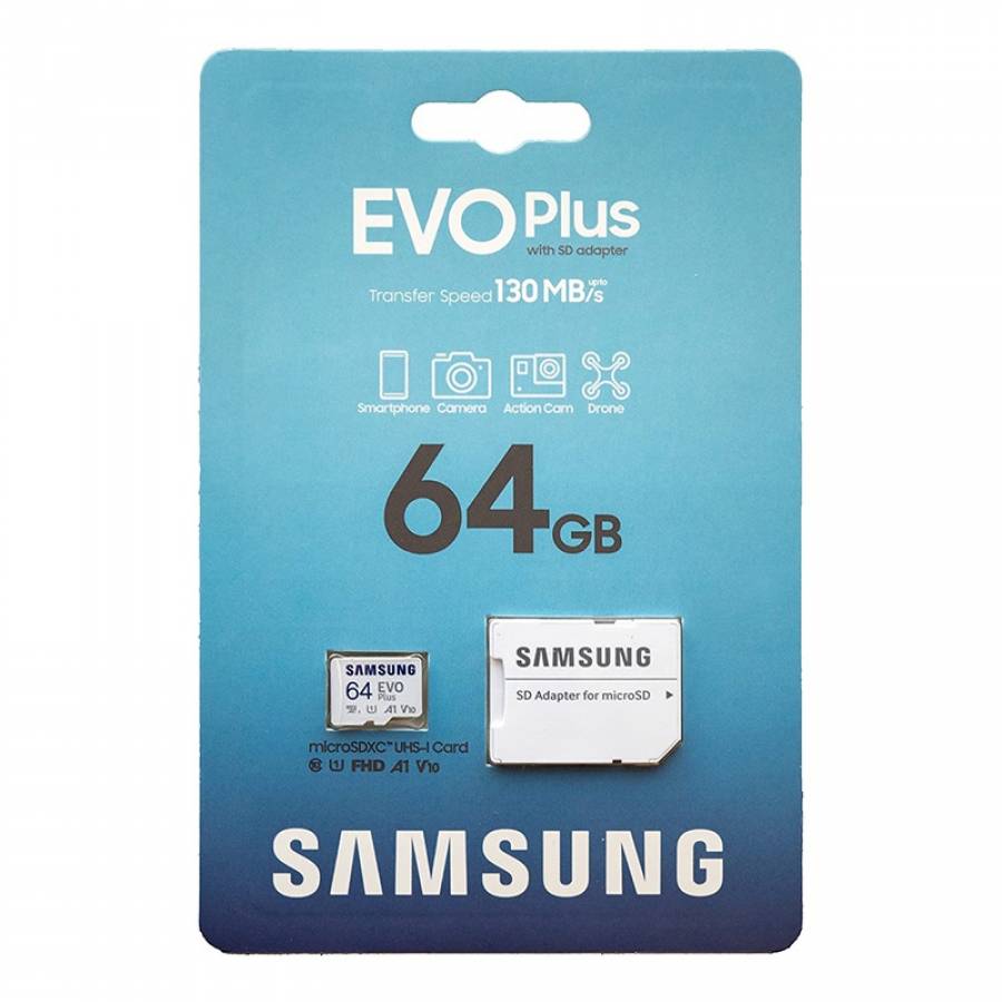 Card MicroSD 64GB Samsung UHS-1 Evo Plus