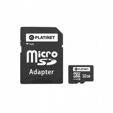 Card MicroSD 32GB Clasa 10 cu Adaptor, Platinet