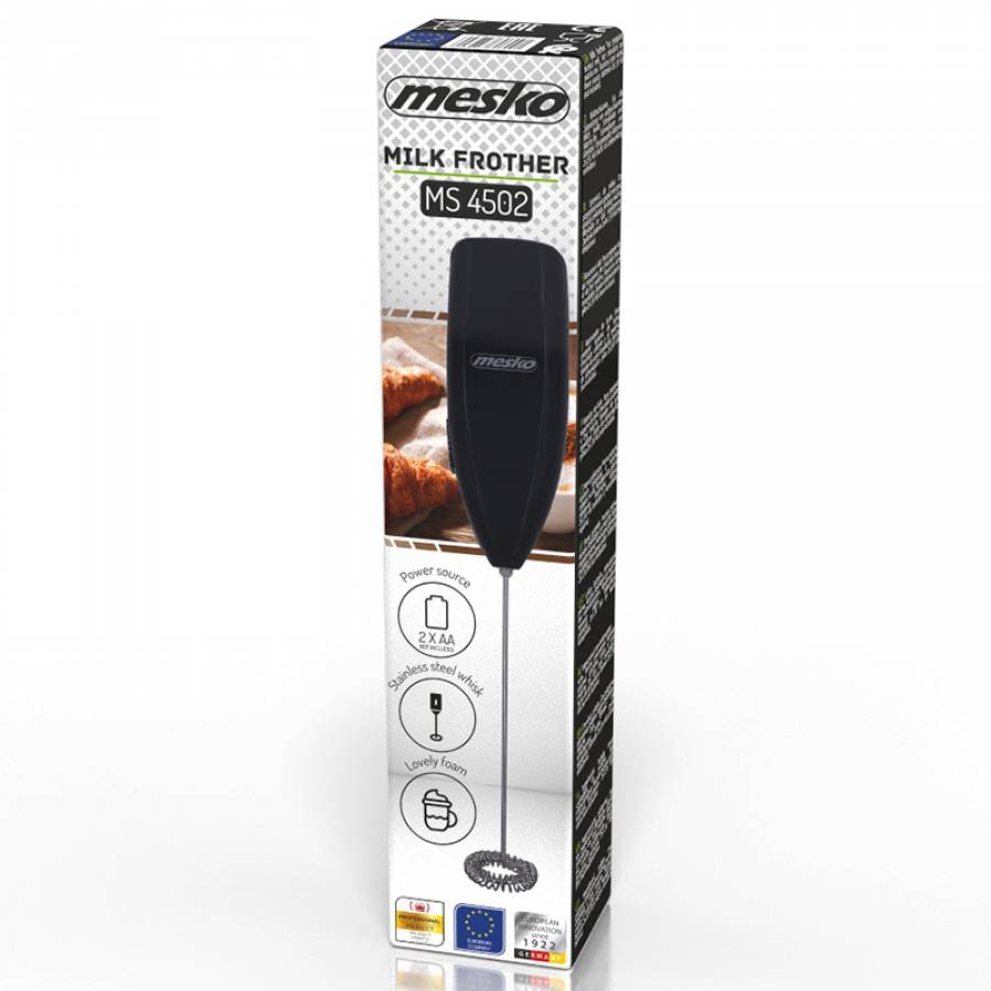 Spumator Lapte Manual Mesko Stainless Steel Black