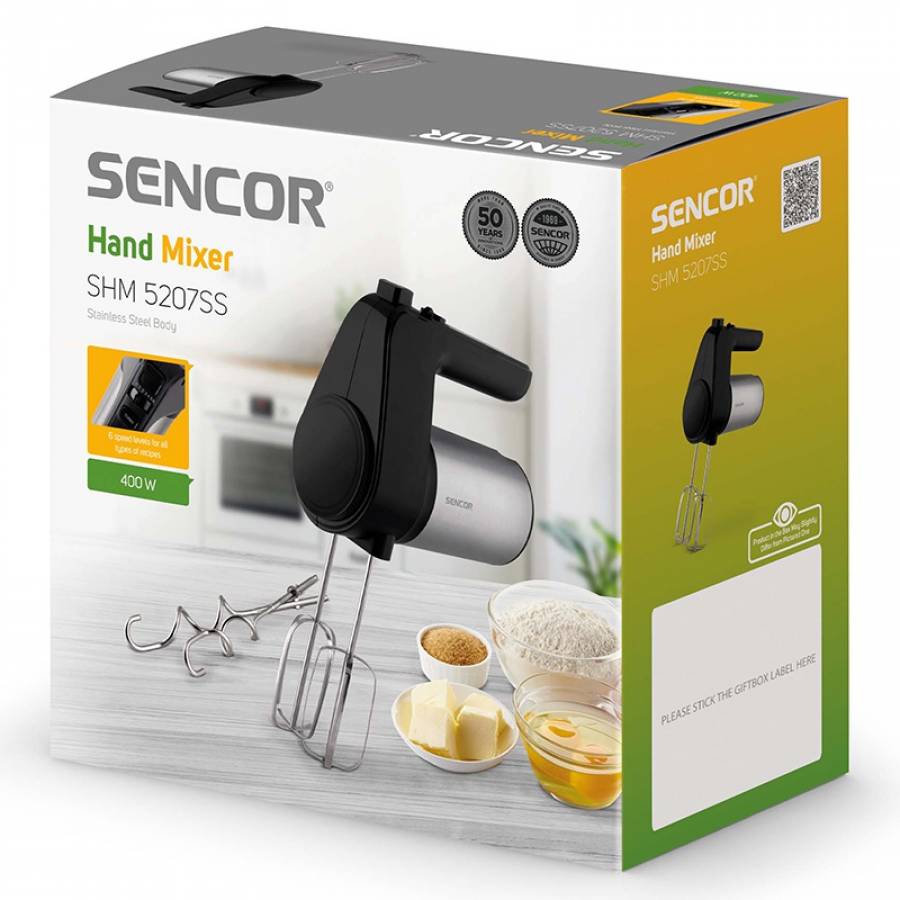 Mixer de mana cu 6 viteze si 400W