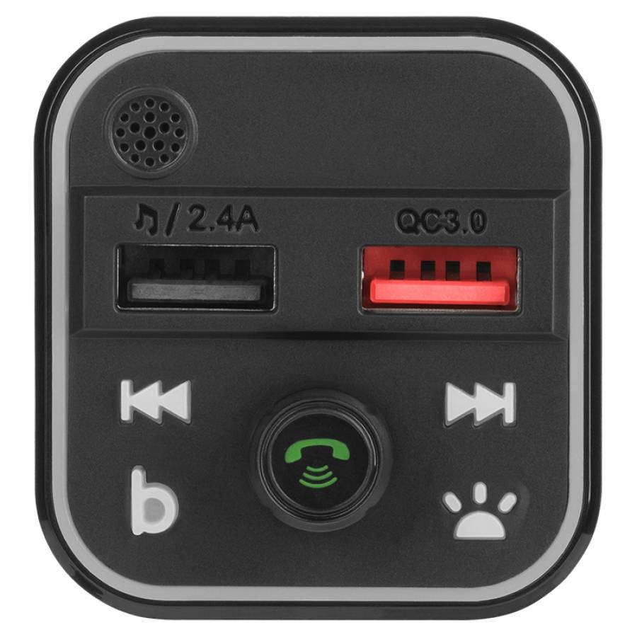 Transmițător audio Bluetooth FM cu USB.