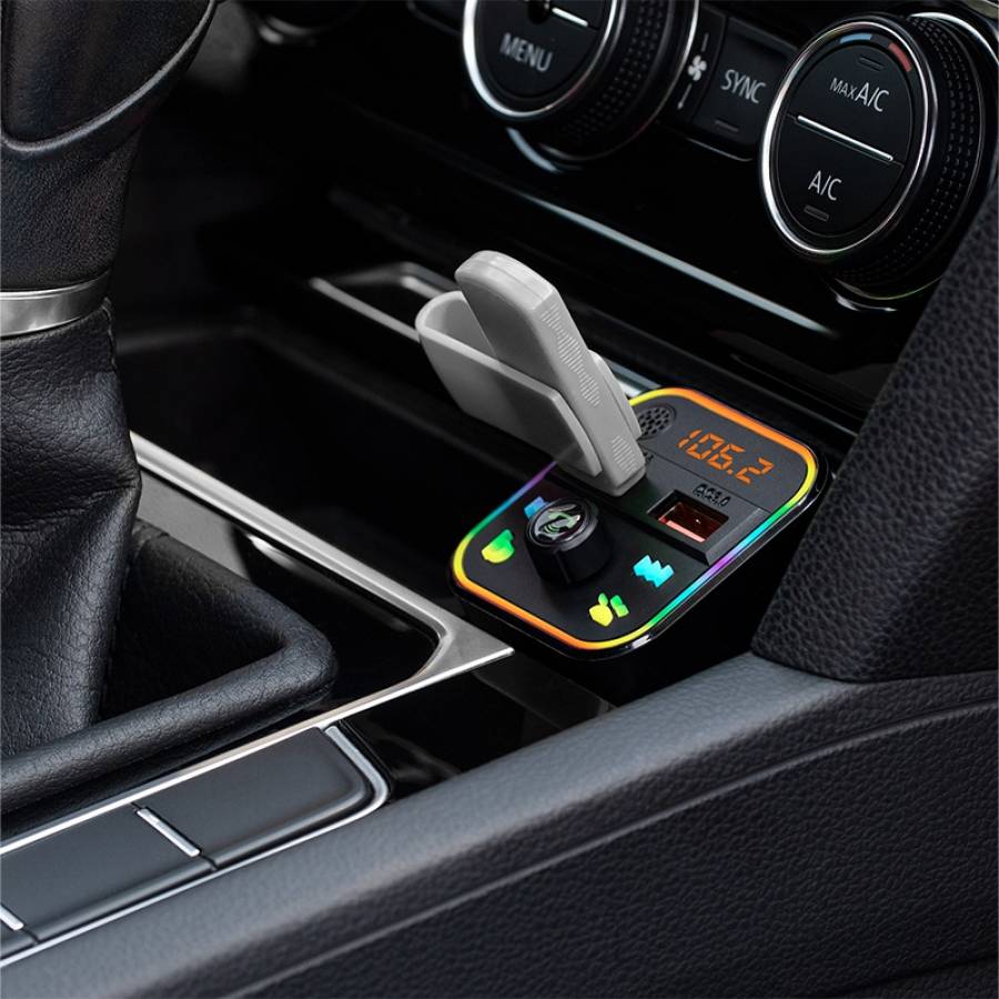 Transmițător audio Bluetooth FM cu USB.