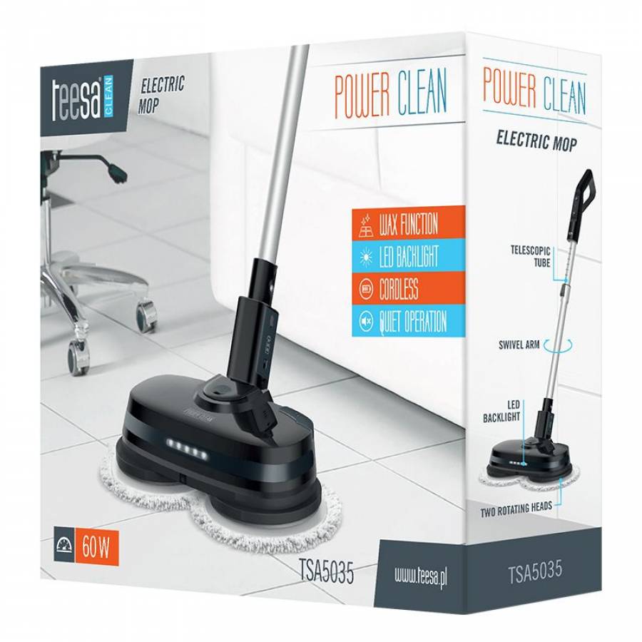 Mop Electric Power Clean Teesa - Curățător electric pentru podele dure